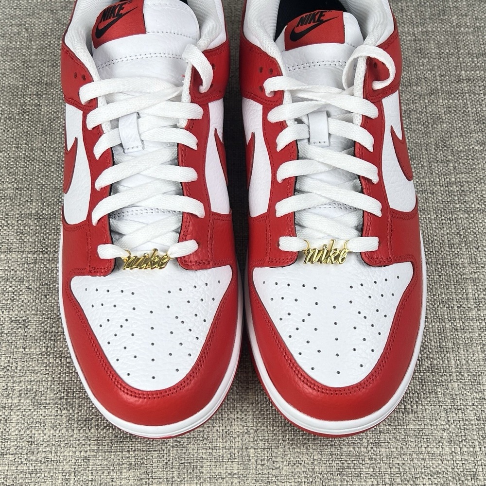 Mens Size 11.5 - Nike Dunk Low ID Red White New Sneakers FJ2253 -901 - Picture 5 of 11